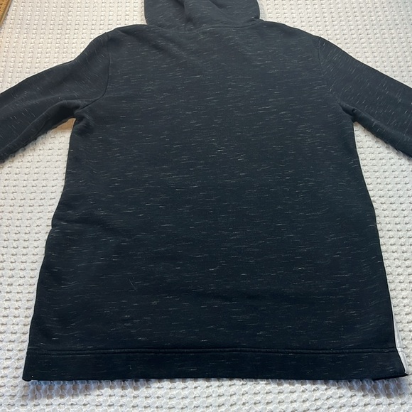 Adidas Hoodie Women’s Small Black Graphic Print Flip-Up Front Pouch Pre Owned - Picture 8 of 11